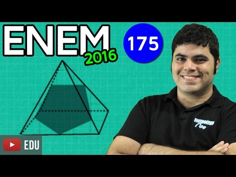 ENEM 2016 Mathematics #40 - Cuts in a Pyramid by a Plane (buggy question)