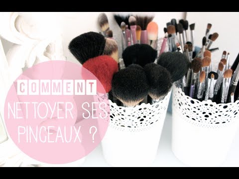 comment nettoyer pinceaux make up