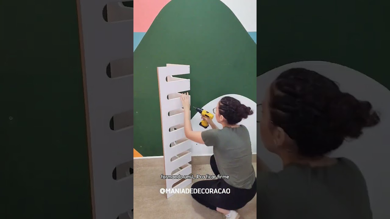 ESTANTE feita com GRADE DE BERÇO