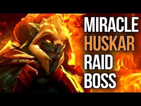 9.6k Miracle- 32 Kills Immortal Huskar Raid Boss ez Birthday Match Dota 2