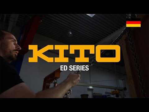 Palan électrique Kito ED avec crochet supérieur, tension d'alimentation 230 V/1