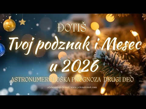 TVOJ PODZNAK I MESEC U 2026 #đotiš #NOVA2026 #astro2026 #tvojpodznaku2026