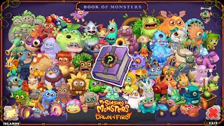 FAN MADE BOOK OF MONSTERS DAWN OF FIRE | BABY vs ADULT - My Singing Monsters Dof Continent Island