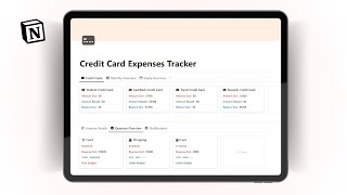 How to track Credit Card Expenses in Notion | Step-By-Step Tutorial (Notion Finance Templates)