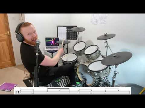 How To Play The Drum Beat From "Walk This Way" by Aerosmith - One Minute Drum Lesson 🥁