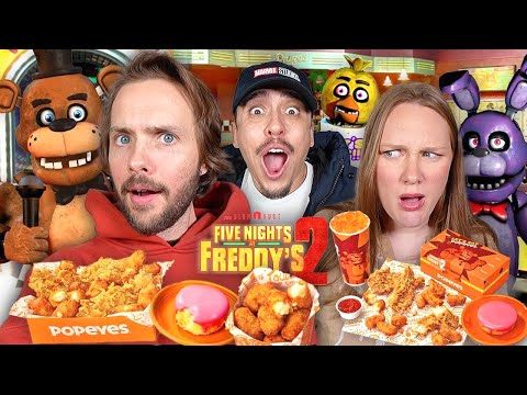 Tasting The FIVE NIGHTS AT FREDDY’S 2 x POPEYES Collab!!