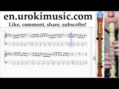 How to Play Recorder B. Katy Perry Rise Part#1 Melody School Learn Class Course Tutorial Sheet