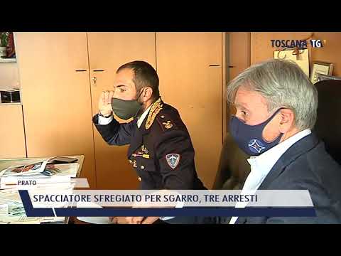 2021-04-26 PRATO - SPACCIATORE SFREGIATO PER SGARRO, TRE ARRESTI