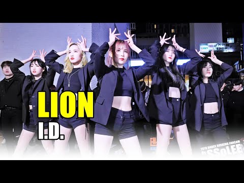 [4K] 아이디 (I.D.) - LION ((여자)아이들) @ 191214 홍대 거리공연 직캠 By SSoLEE