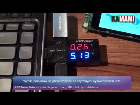 USB Power Detector - monitor poboru prądu z USB