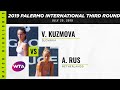 Viktoria Kuzmova vs. Arantxa Rus | 2019 Palermo International Second Round | WTA Highlights