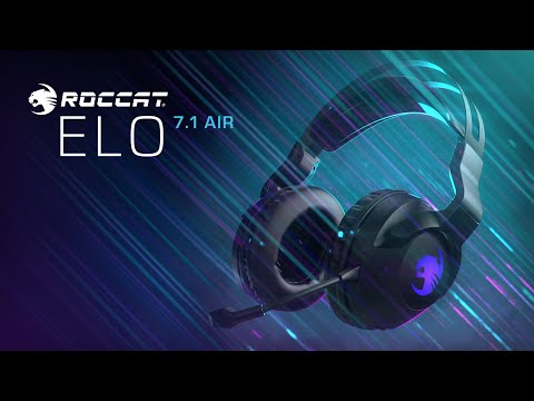 Belaidės Žaidimų Ausinės Roccat Elo 7.1 Air, Baltos video