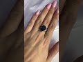 Серебряное кольцо с топазом Лондон Блю 4.863ct