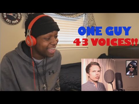 One Guy, 43 Voices (with music) - Roomie | REACTON!!!!