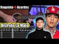 Disfruto Lo Malo Natanael Cano X Junior H Requinto Acordes TABS Tutorial Guitarra
