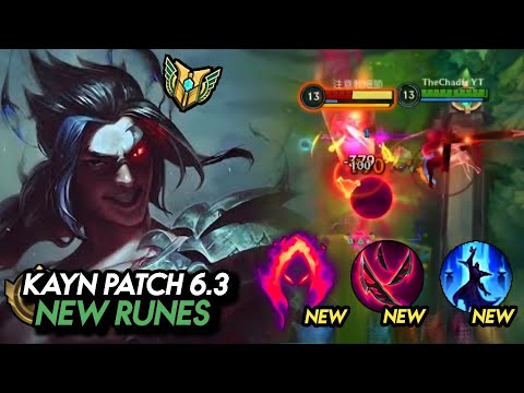 Wild Rift: NEW RUNES MADE KAYN ABSOLUTELY BROKEN! (PATCH 6.3 NEW BUILD)