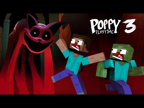 Monster School : Catnap Horror Story Poppy Playtime 3 - Minecraft Animation