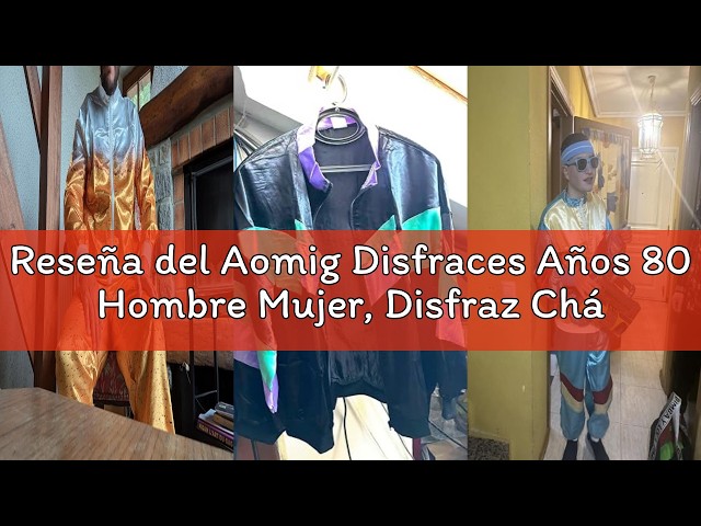 Vídeo relacionado con Genérico Disfraces Años 80 Hombre Mujer, Disfraz Chándal Años 80, Chándal Retro para Rockstar Carnaval Halloween Cosplay Fiestas Disfraz Neón