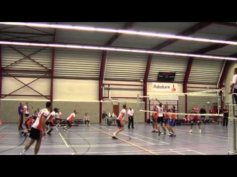 Volleybal Oefenwedstrijd: De Witte Olhaco H1 - Nederlands Militair Herenteam [21-05-2014]