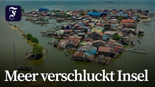 Wie eine Insel in Südostasien langsam im Meer versinkt