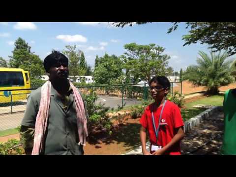 Interviewing a CIS community member by Grade 8 students