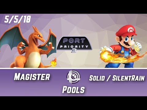 Port Priority 3 - Magister (Charizard) Vs. Solid|SilentRain (Mario) - Pools