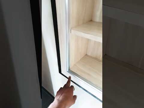 e channel glass sliding #carpenter #furnituredesign #ternding #carpenterwork #interior