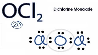 OCl2 Lewis Structure: How to Draw the Lewis Structure for OCl2 (Oxygen dichloride)