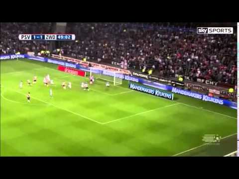 Brenet scores stunning volley! PSV Eindhoven vs PEC Zwolle 3:1 2015