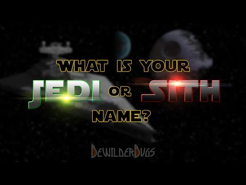 What is your Jedi or Sith Name? Star Wars Name Generator