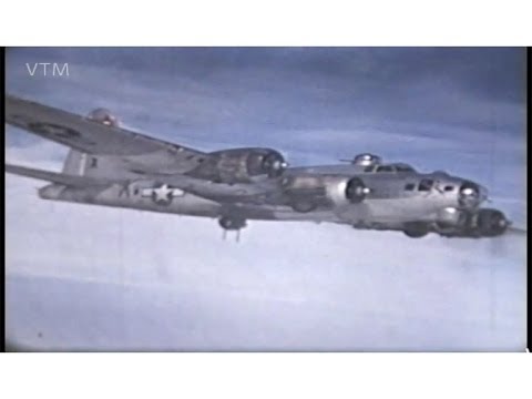 World War Two Archive Footage of B17's In flight all from the 92nd Bomb Group based at Podington.