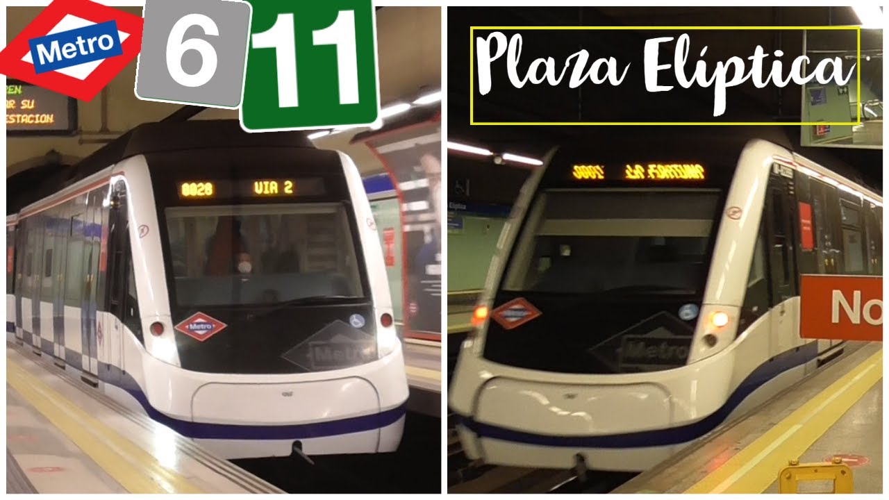 Circulaciones por Plaza Elíptica L6, L11: Metro de Madrid (Serie 8000 2º)