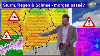 Storms, rain, and snow—a thing of the past tomorrow? Things will be a bit calmer and milder. Weat...