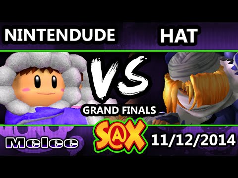 S@X - Apex | Nintendude (Samus, Peach Icies) Vs. Hat (Sheik, Icies) SSBM Grand Finals - Melee