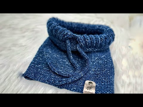 How to Knit a Drawstring Cowl for Men