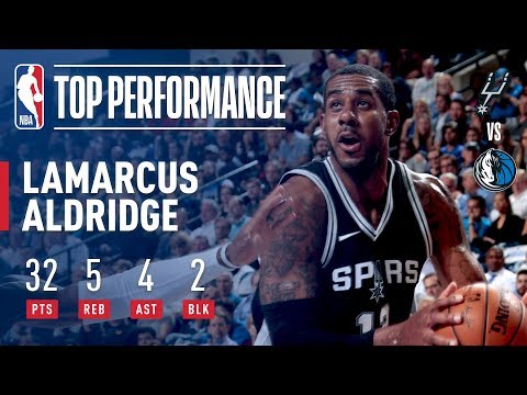 LaMarcus Aldridge Scores 32 In Dynamic Performance Against The Dallas Mavericks