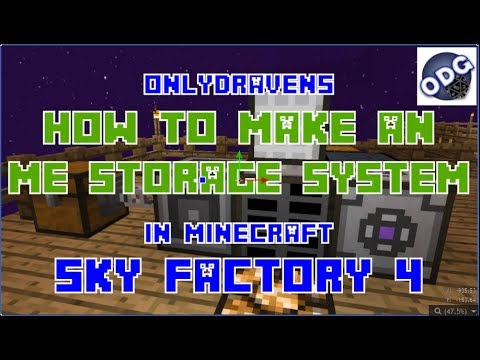 NEW Sky Factory 4 ME Storage System Tutorial!!