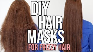 3 DIY HAIR MASKS TO GET RID OF FRIZZY HAIR OVERNIGHT !!