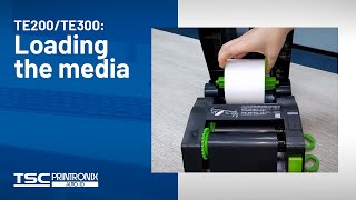 TSC TE200/TE300: Loading the media