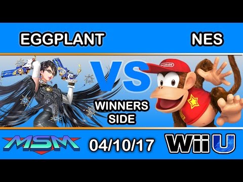 MSM 93 - Eggplant (Bayonetta) Vs. NES (Diddy Kong) Winners Side - Smash Wii U
