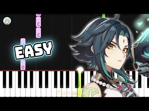 Genshin Impact Demo - "Xiao: Doombane" - EASY Piano Tutorial & Sheet Music