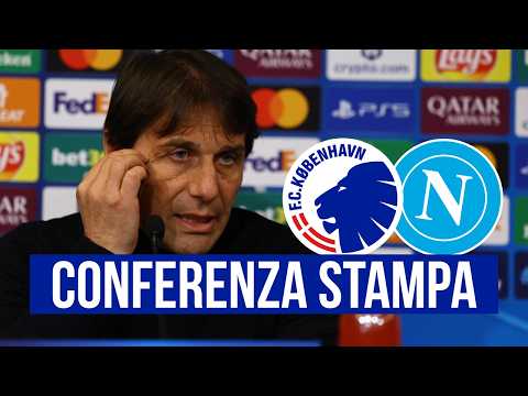 CONTE in conferenza stampa per Copenhagen Napoli 🎙️ Champions League