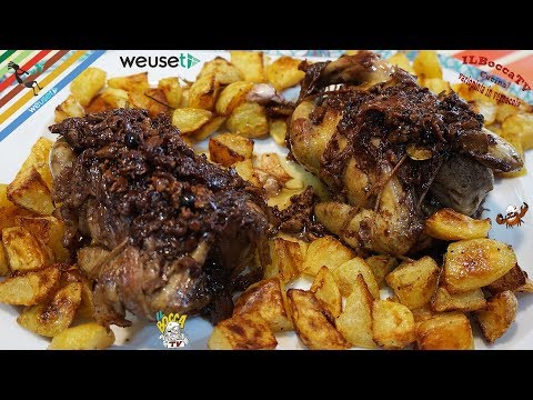 391 - Piccione arrosto lardellato con patate al forno...ci continuo a gira' intorno!(secondo tipico)