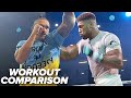 OLEKSANDR USYK VS ANTHONY JOSHUA 2 - SIDE BY SIDE WORKOUT COMPARISON