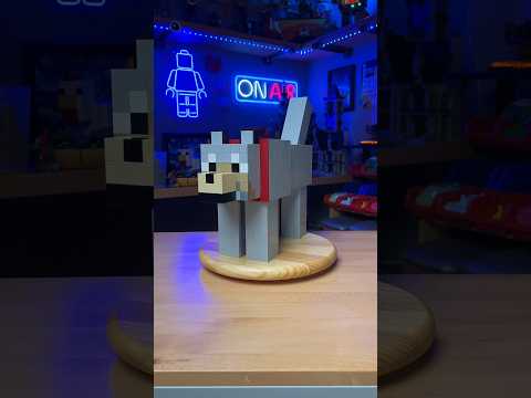 Ethan The Artisan - How to build a LEGO MINECRAFT Wolf like a pro… #shorts