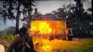 Red Dead Redemption 2 Setting A Rapists House On Fire