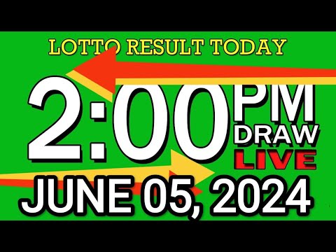LIVE 2PM LOTTO RESULT TODAY JUNE 05, 2024 #2D3DLotto #2pmlottoresultjune5,2024 #swer3result