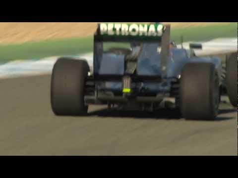 Lewis Hamilton - first laps in the F1 W04