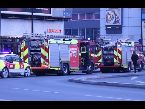 London Fire Brigade respond to fire alert at residential block