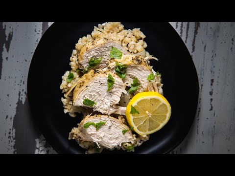 Lemon Chicken and Rice in the Crockpot